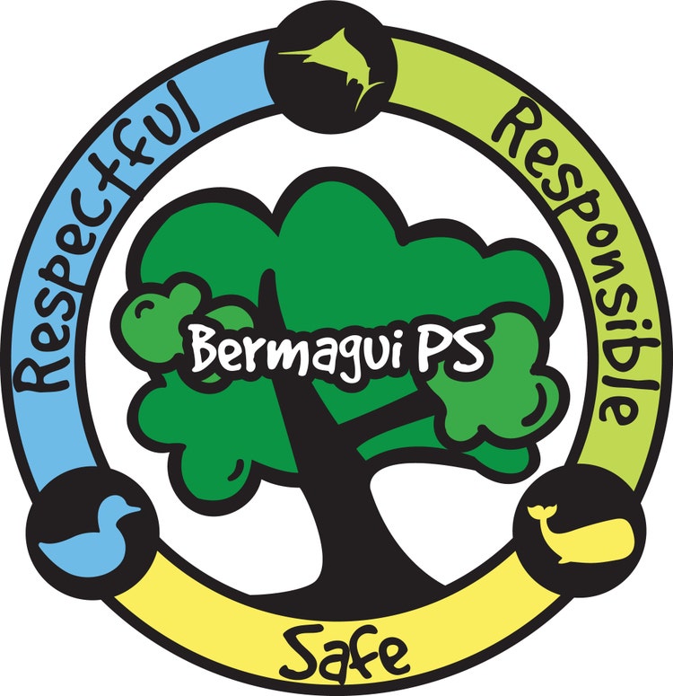 Graphic of our school PBL logo with the words Respecful, Responsible and Safe