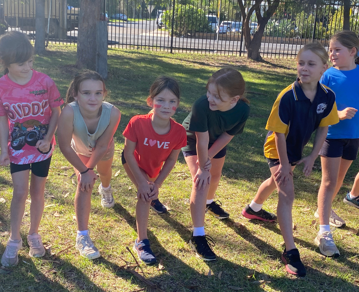 Photo of students starting a race at our school athletics carnival