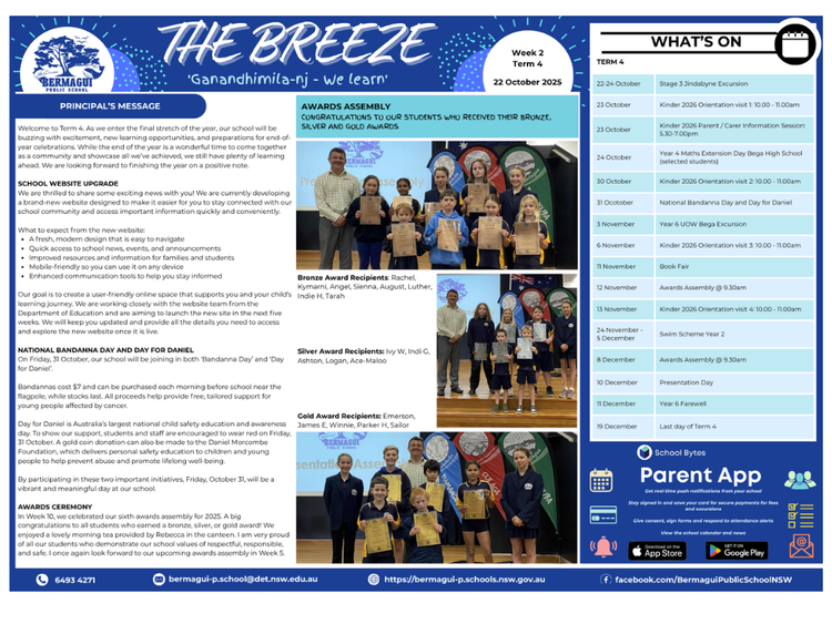 Example image of our newsletter